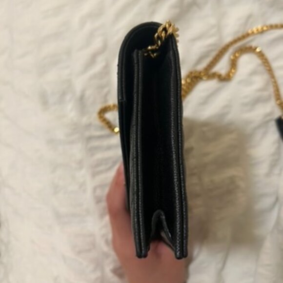 Saint Laurent Women's Small Ysl Wallet On Chain - Picture 4 of 9